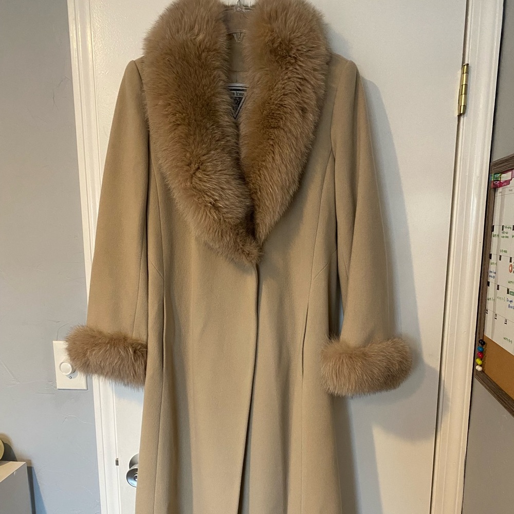 vintage Marvin Richard’s long fox fur coat